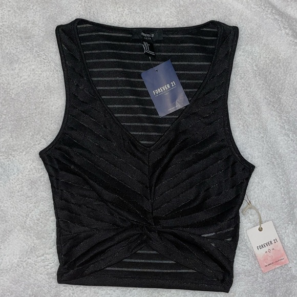 🆕 Forever 21 Crop Top Tank S - Picture 1 of 4